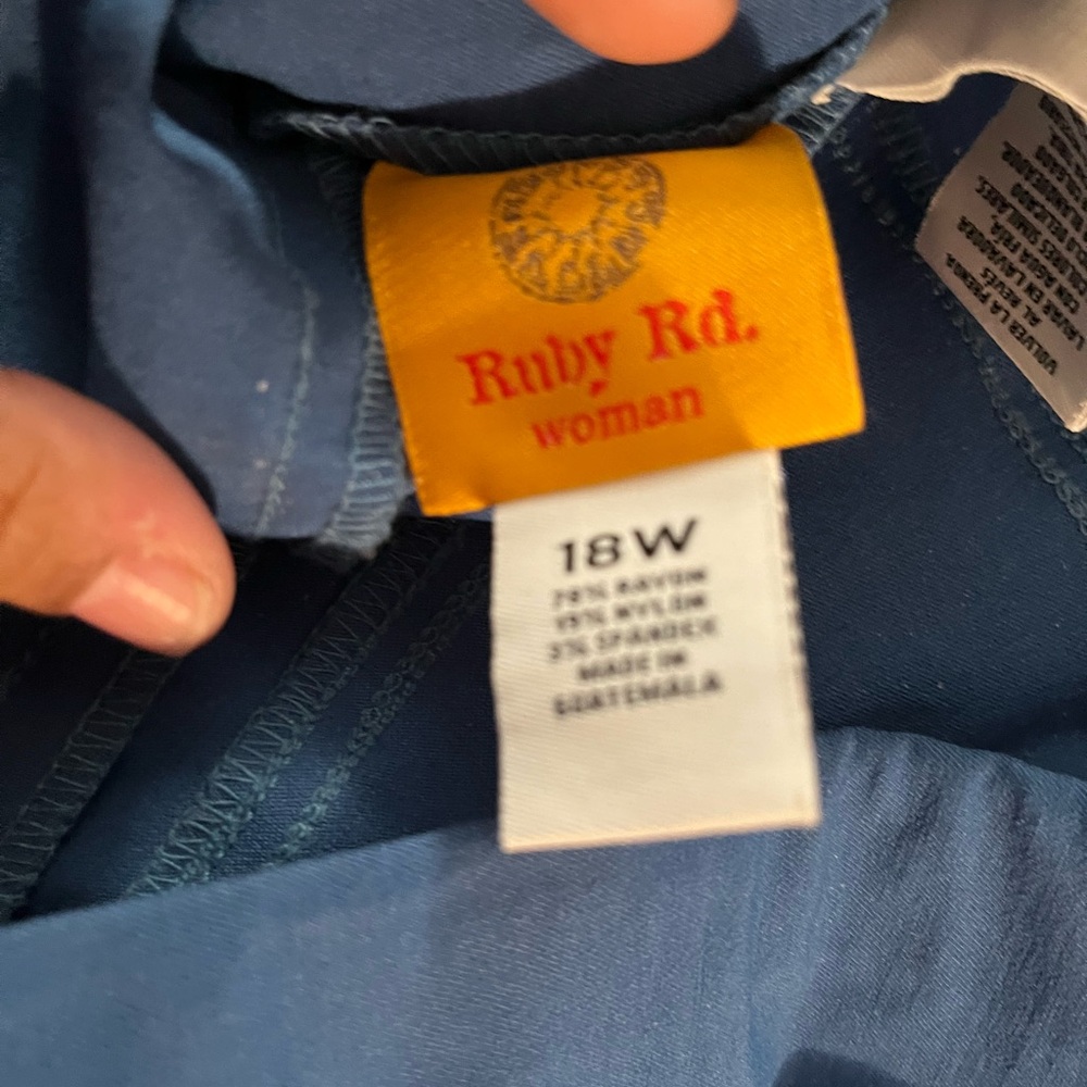 Ruby Rd. Blue Straight Leg Pants - image 4